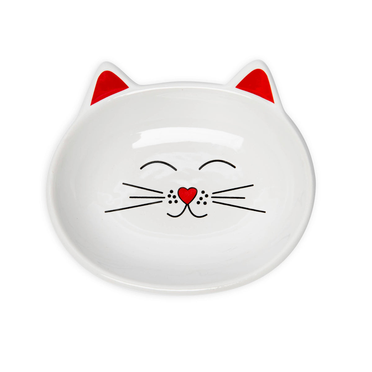 Oscar Cat Dish: White