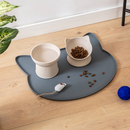 Oscar Silicone Cat Placemat: Blush Pink