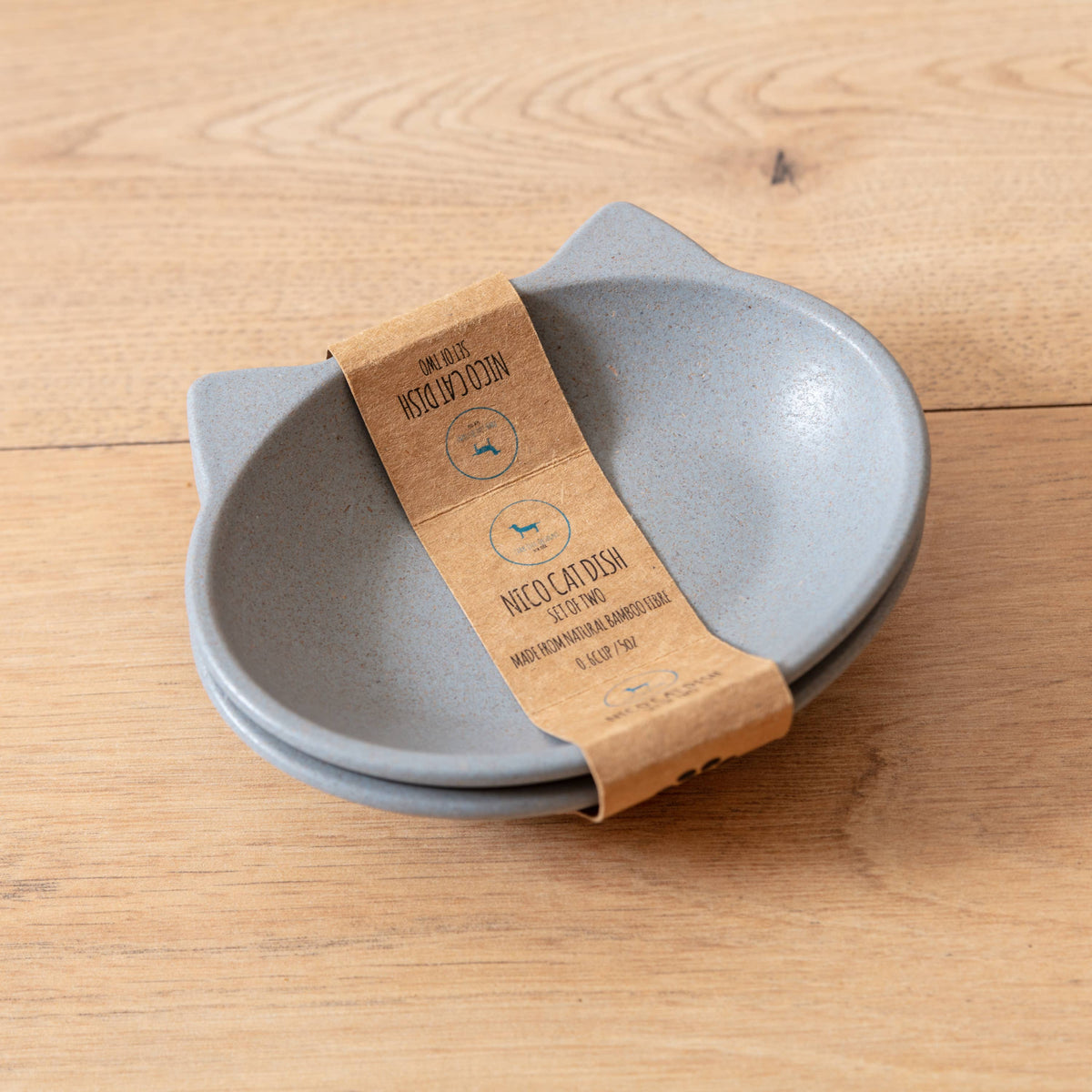 Nico Bamboo Cat Bowl: Pink