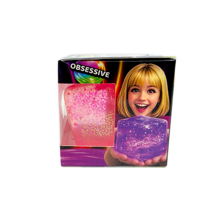 Fun Doh Squish & Squeeze Sparkle Cube Fidget Toy