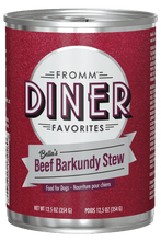 Load image into Gallery viewer, Fromm Diner Favorites Bella&#39;s Beef Barkundy Stew 12.2 oz. Dog Can
