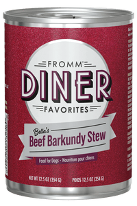 Fromm Diner Favorites Bella's Beef Barkundy Stew 12.2 oz. Dog Can