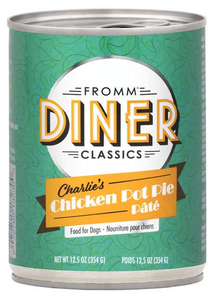 Fromm Diner Classics Charlie's Chicken Pot Pie Pate Canned Dog Food