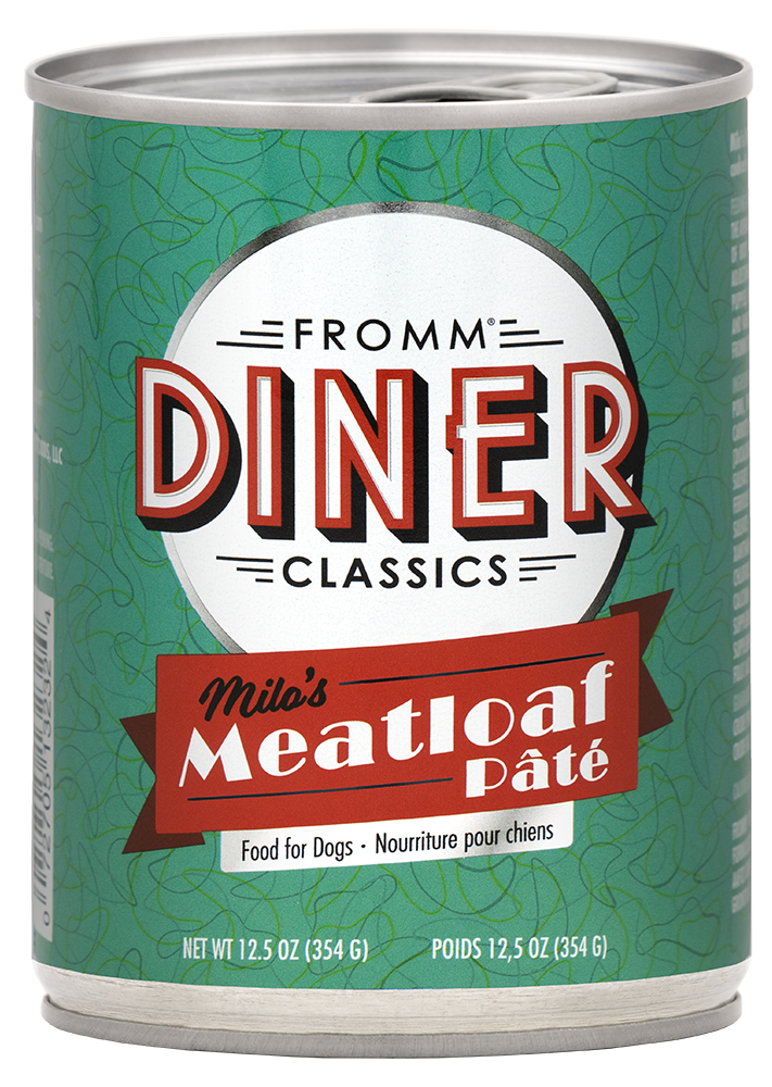 Fromm Diner Classics Milos's Meatloaf Pate Canned Dog Food