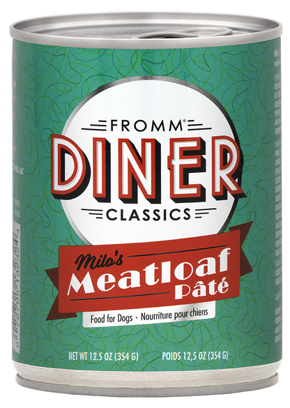 Fromm Diner Classics Milos's Meatloaf Pate Canned Dog Food