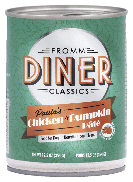 Fromm Diner Classics Paula's Chicken & Pumpkin Pate 12.5 oz. Can