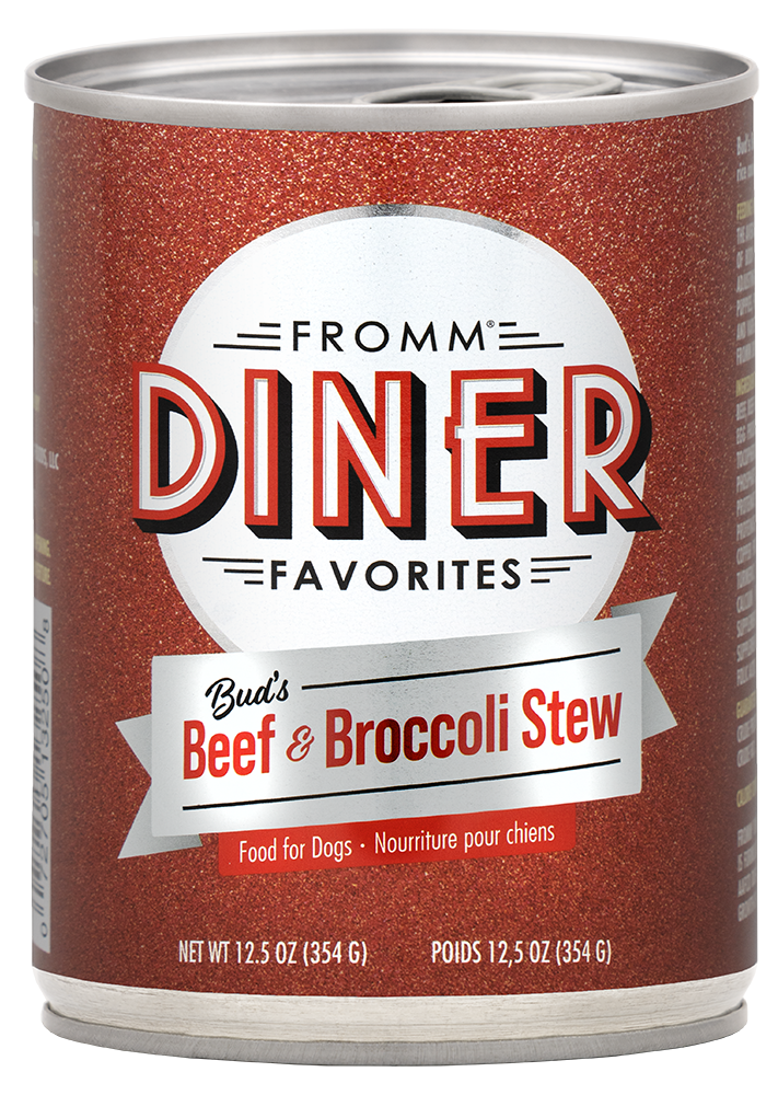 Fromm Diner Classics Bud's Beef & Broccoli Stew Canned Dog Food