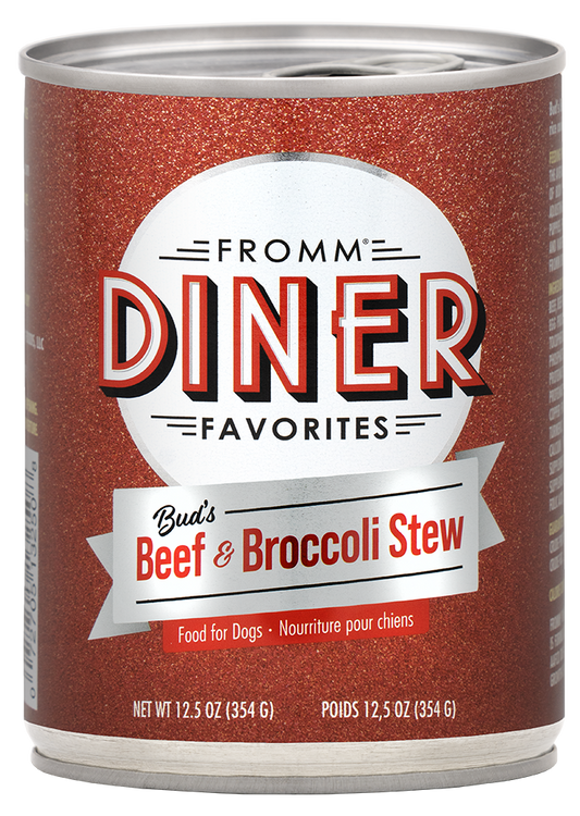 Fromm Diner Classics Bud's Beef & Broccoli Stew Canned Dog Food