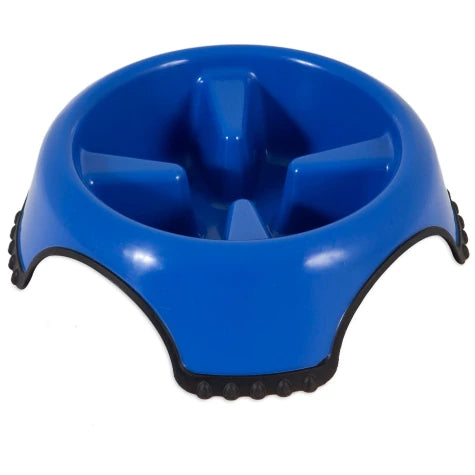 JW Aspen Pet Skid Stop Slow Feeder Dog Bowl