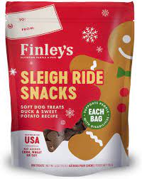 Finley's Sleigh Ride Snack Soft Dog Treats Duck & Sweet Potato Recipe