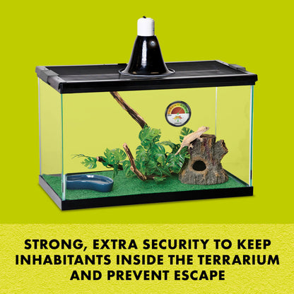 Zilla Heavy Duty Terrarium Screen Clips, Large