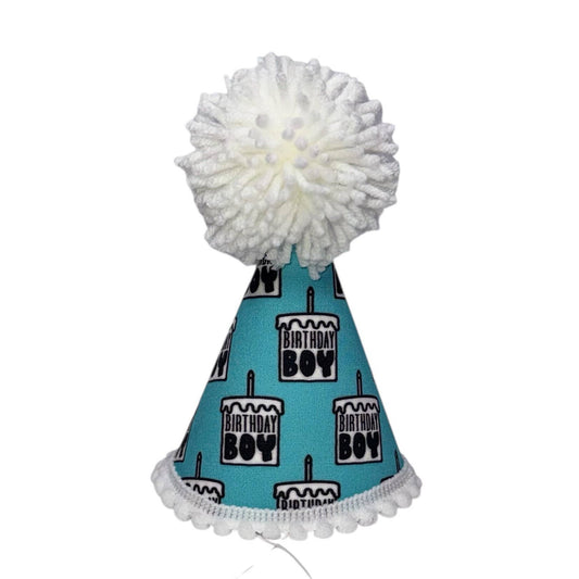 Pup Party Hats Birthday Boy Black Ink Party Hat: M