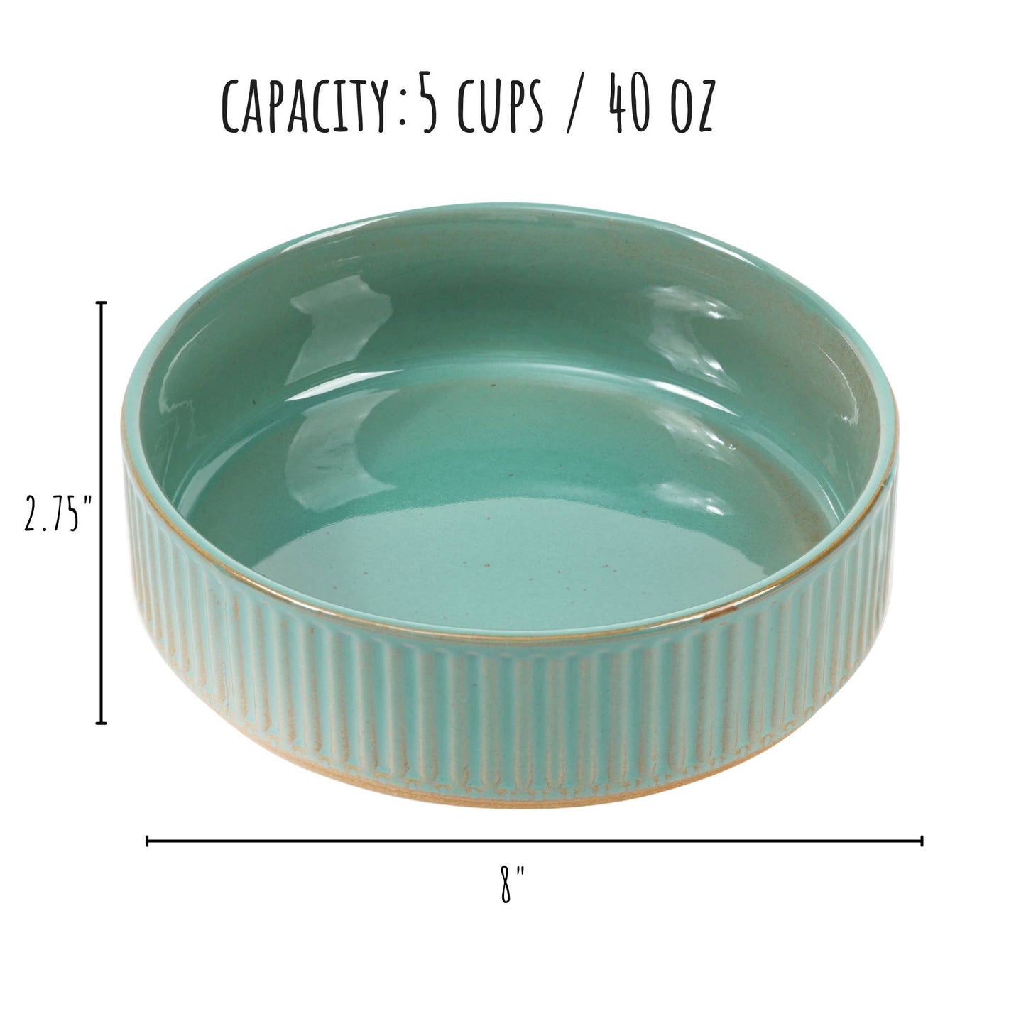 Skandi Pet Bowl: Green / Large