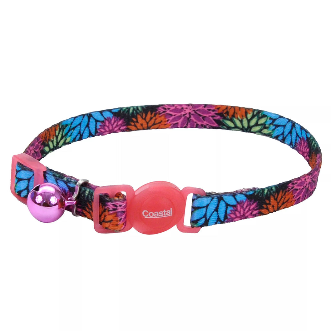 Safe Cat Fashion Adjustable Breakaway Collar, Wildflower