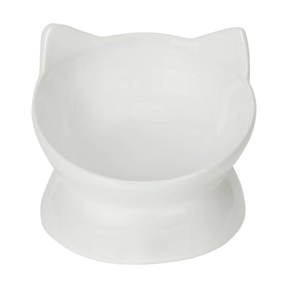 Oscar Tilt Cat Dish: Blue