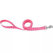 Load image into Gallery viewer, Coastal Styles Dog Leash, Pink Dots
