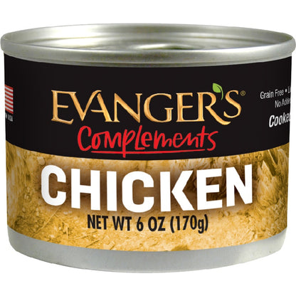 Evanger's Complements Chicken Canned Dog & Cat Food 6 oz.