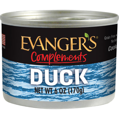 Evanger's Complements Duck Canned Dog & Cat Food 6 oz.