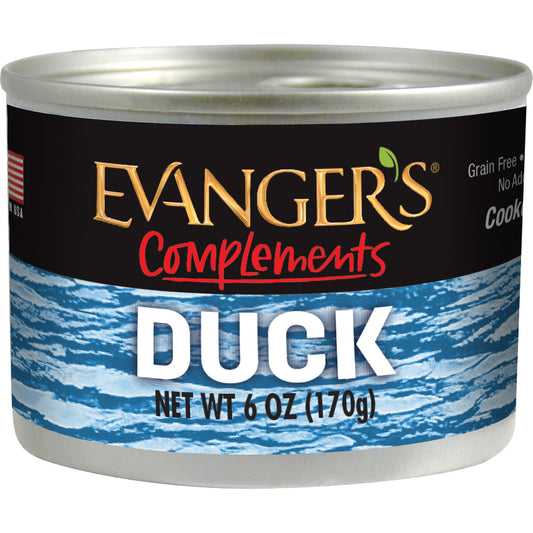 Evanger's Complements Duck Canned Dog & Cat Food 6 oz.