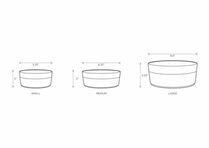 Manor Grey Pet Bowl: Large