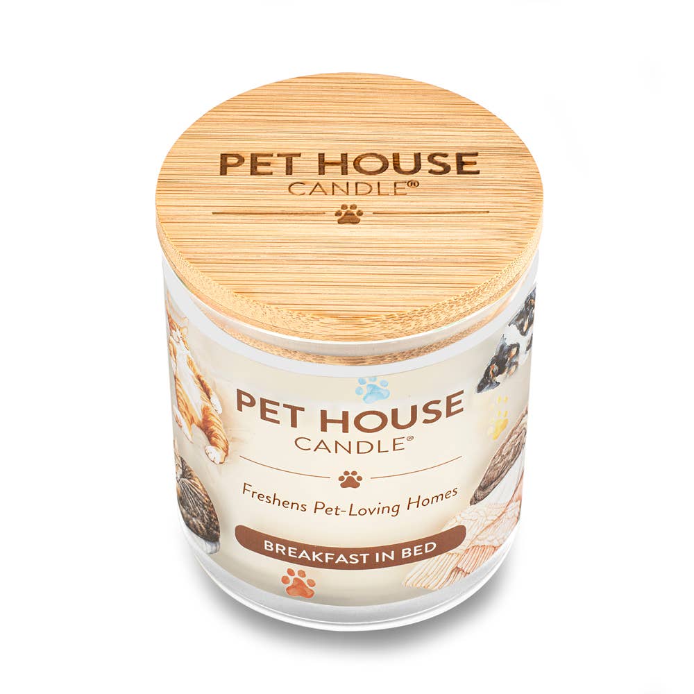 Pet House Breakfast in Bed Plant-Based Soy Wax Candle 9 oz
