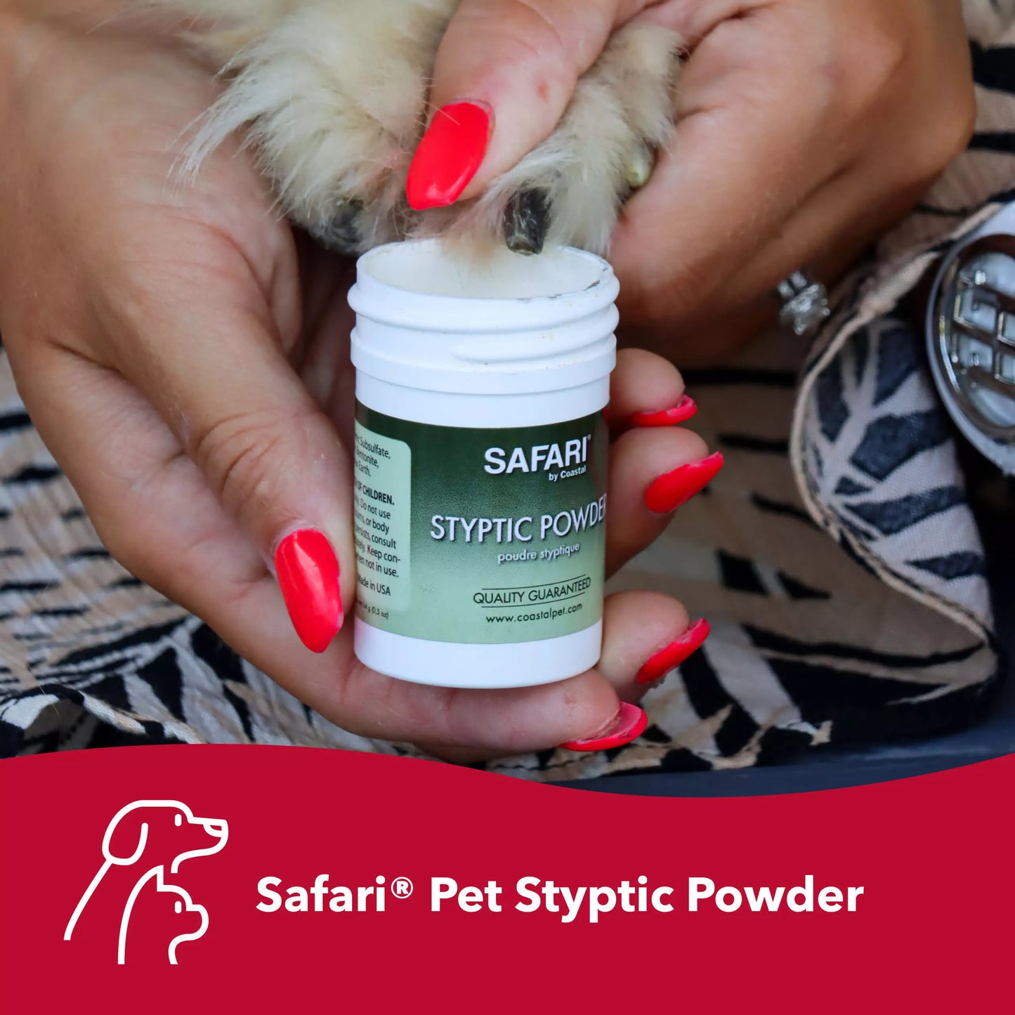 Safari Styptic Powder for Dogs Cats & Small Animals