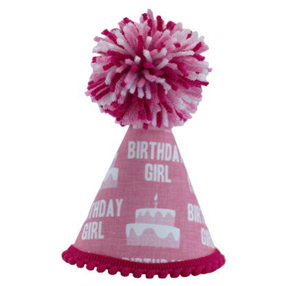 Pup Party Hats Birthday Girl Pink Party Hat: M