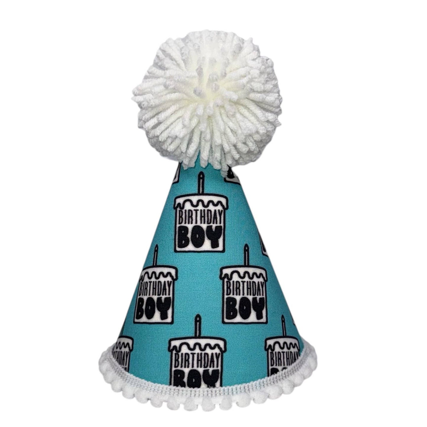 Pup Party Hats Birthday Boy Black Ink Party Hat: S
