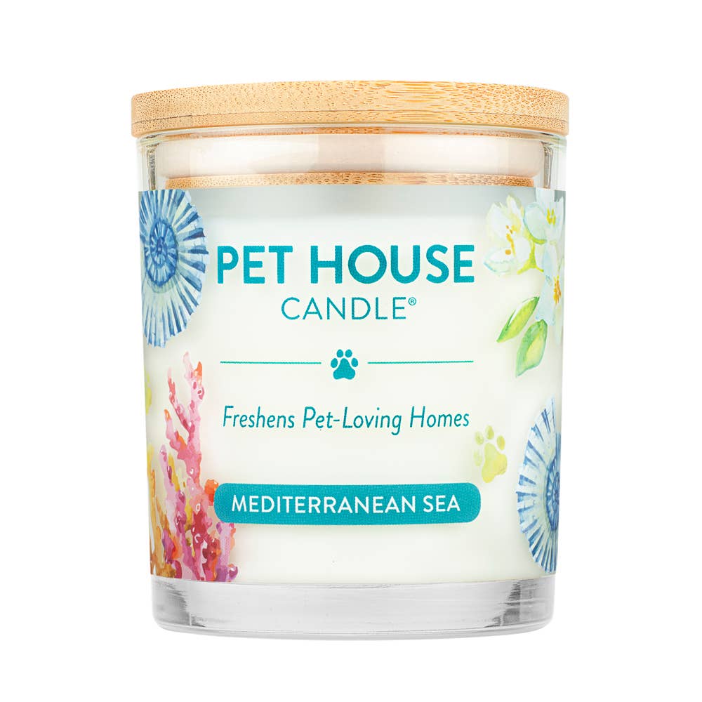 Pet House Mediterranean Sea Plant-Based Soy Wax Candle 9 oz