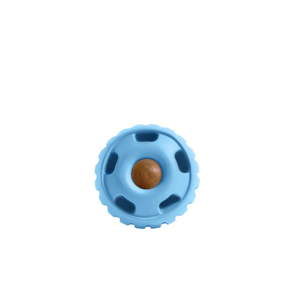 Woof Pupsicle Refillable Dog Treat Dispenser Toy Blue