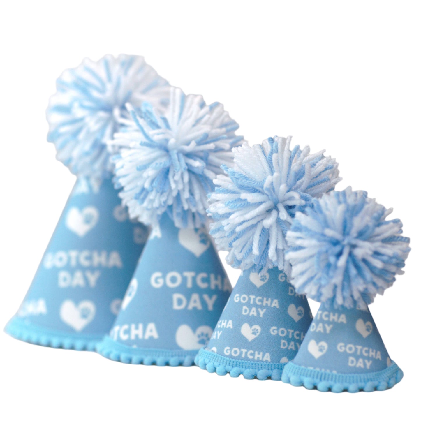 Pup Party Hats Gotcha Day Blue Party Hat: M