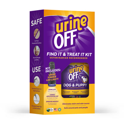 Urine Off Dog & Puppy Formula Find & Treat It Kit