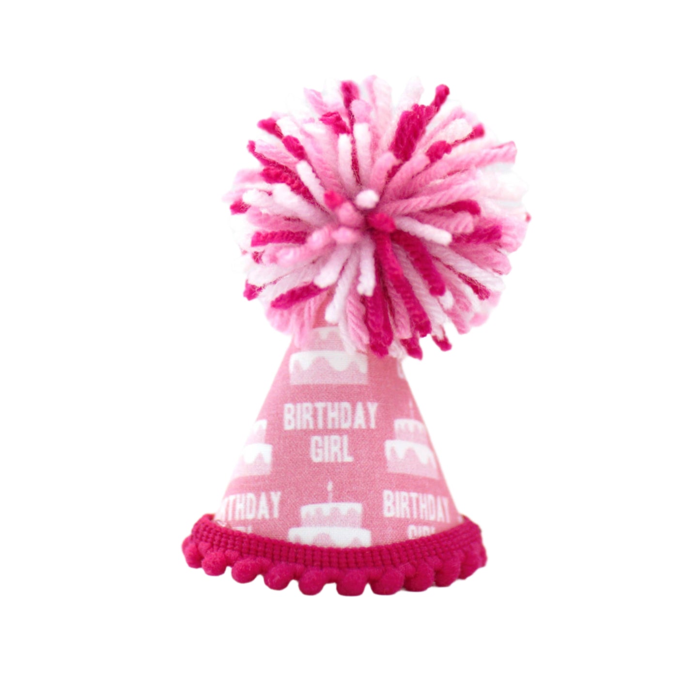 Pup Party Hats Birthday Girl Pink Party Hat: S