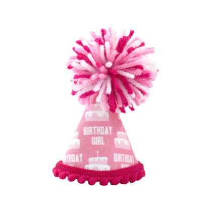 Pup Party Hats Birthday Girl Pink Party Hat: M