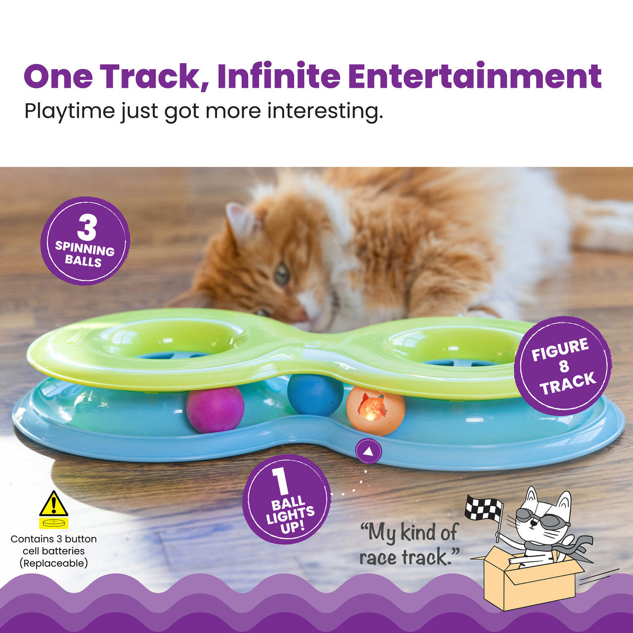 Catstages Infinity Ball Track Cat Toy