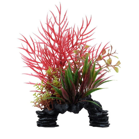 Fluval Aqualife Red Wisteria Mix Aqurarium Plant, 6-8"