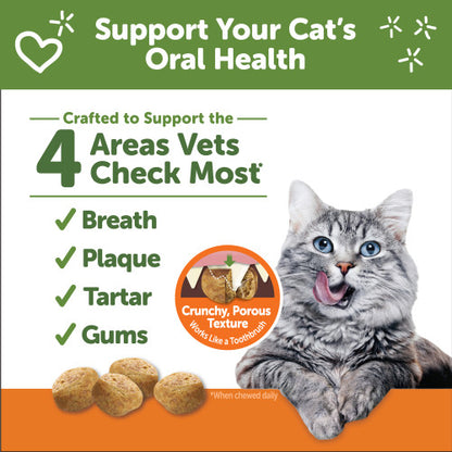 Whimzees Wellness Natural Dental Cat Treats Chicken Flavor, 2 oz.