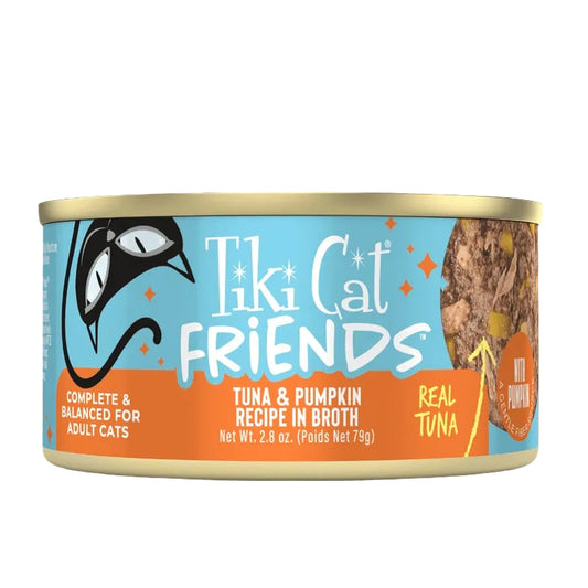 Tiki Cat Friends Tuna & Pumpkin Recipe in Broth 2.8oz