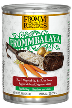 Load image into Gallery viewer, Fromm Frommbalaya Beef, Vegetable, &amp; Rice Stew Canned Dog Food
