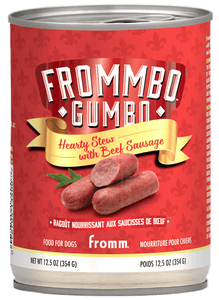 Frommbo Gumbo Hearty Stew with Beef Sausage 12.5 oz. Can