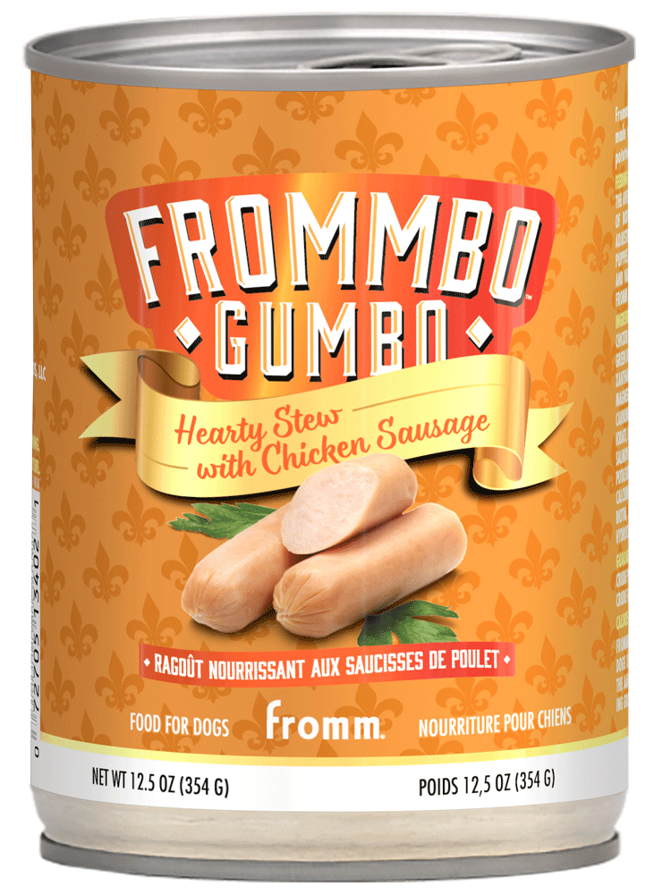 Frommbo Gumbo Hearty Stew with Chicken Sausage Canned Dog Food