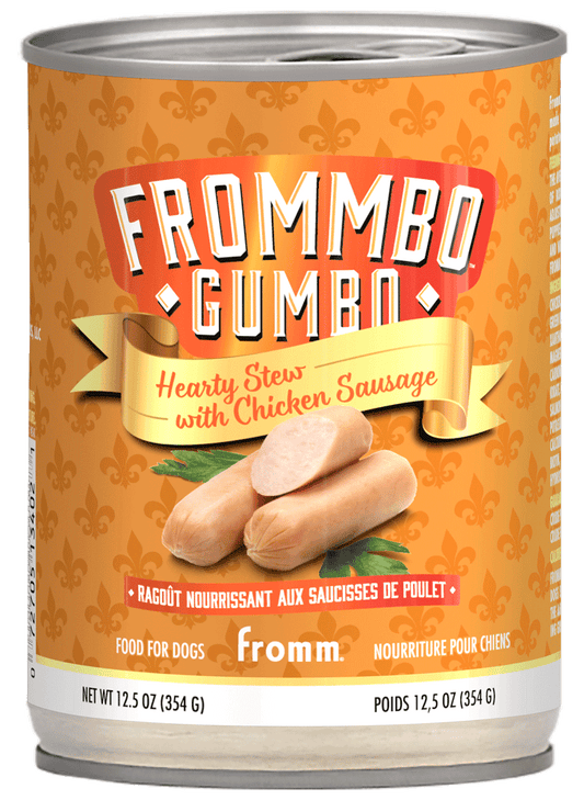 Frommbo Gumbo Hearty Stew with Chicken Sausage Canned Dog Food