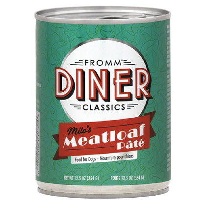 Fromm Diner Classics Milos's Meatloaf Pate Canned Dog Food