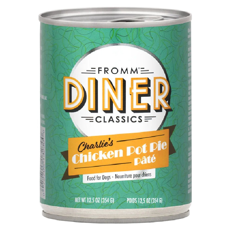 Fromm Diner Classics Charlie's Chicken Pot Pie Pate Canned Dog Food