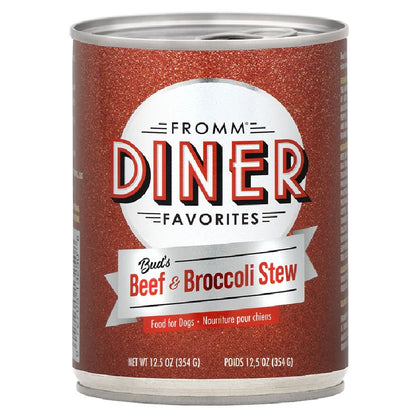 Fromm Diner Classics Bud's Beef & Broccoli Stew Canned Dog Food