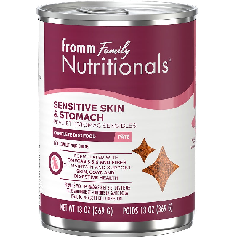 Fromm Nutritionals Sensitive Skin & Stomach Supplement Pâté Canned Dog Food