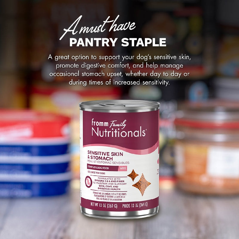 Fromm Nutritionals Sensitive Skin & Stomach Supplement Pâté Canned Dog Food