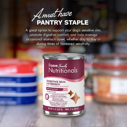 Fromm Nutritionals Sensitive Skin & Stomach Supplement Pâté Canned Dog Food