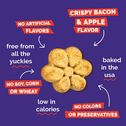 Fruitables Baked Apple & Crispy Bacon Dog Treats, 7 oz.