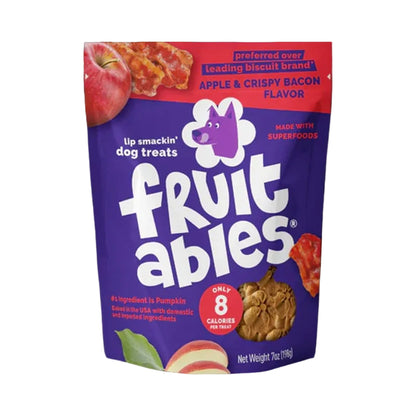 Fruitables Baked Apple & Crispy Bacon Dog Treats, 7 oz.